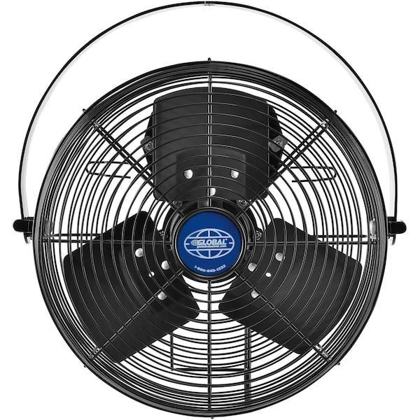 Global Industrial Outdoor Workstation Fan, Yoke Mount, 12 in Blade Dia, 120V 292791 - main